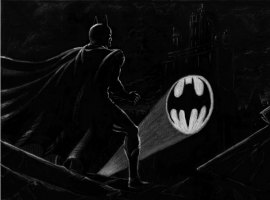 Concept Fantasy Art and Story Boarding Help Put You in the Movie's Action Concept Illustration of Batman